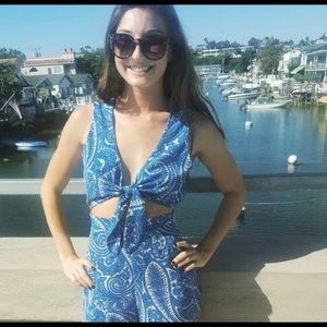 Show Me Your Mumu tie romper